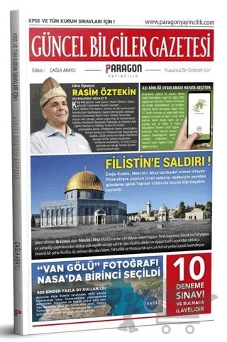 2021 Güncel Bilgiler Gazetesi KPSS ve Tüm Kurum Sınavları İçin 10 Deneme ve Bulmacalı – Kolektif – Paragon Yayıncılık kitap kapağı