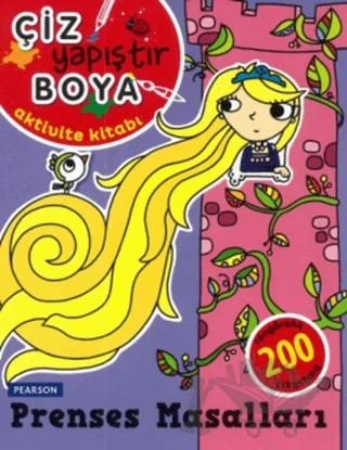 Çiz Yapıştır Boya - Prenses Masalları – Mandy Archer – Pearson Çocuk Kitapları kitap kapağı