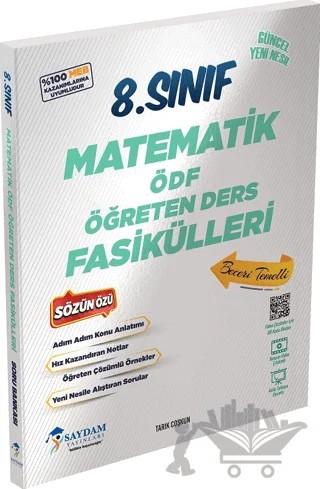 8. Sınıf Matematik ÖDF Öğreten Ders Fasikülleri – Tarık Coşkun – Saydam Yayınları kitap kapağı