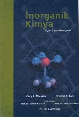 İnorganik Kimya – Donald A. Tarr, Gary L. Miessler – Palme Yayıncılık kitap kapağı
