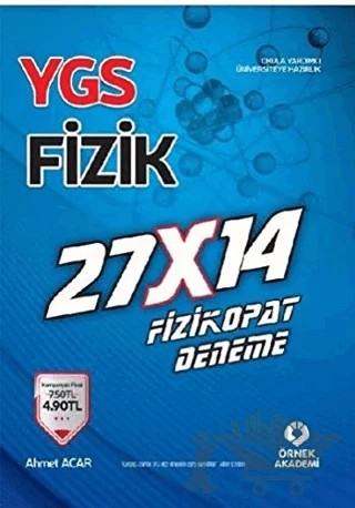 YGS Fizik 27x14 Fizikopat – Ahmet Acar – Örnek Akademi kitap kapağı