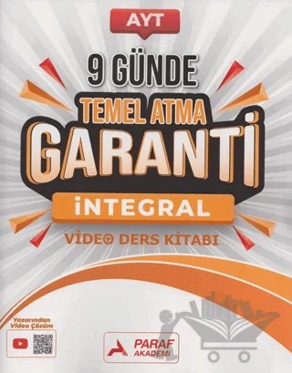 AYT İntegral 9 Günde Temel Atma Garanti Video Ders Kitabı – Kolektif – Paraf Akademi kitap kapağı