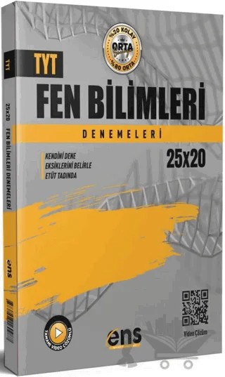 TYT Fen Bilimleri 20 x 25 li Denemeleri – Kolektif – ENS Yayınları kitap kapağı