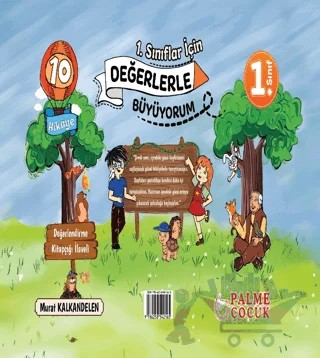 1. Sınıf Değerlerle Büyüyorum (10 Kitap) – Murat Kalkandelen – Palme Çocuk kitap kapağı