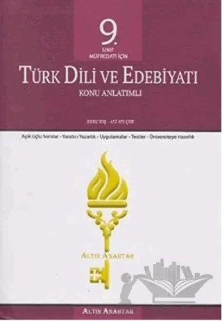 9. Sınıf Türk Dili ve Edebiyatı Konu Anlatımlı Uygulamalı – Ebru Kış – Altın Anahtar Yayınları kitap kapağı