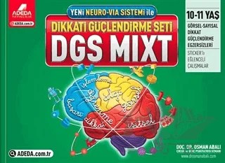 Adeda DGS MIXT Dikkati Güçlendirme Seti 10-11 Yaş – Osman Abalı – Adeda Yayınları kitap kapağı