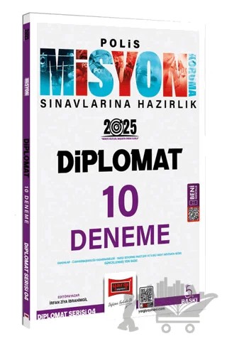 2025 Polis Misyon Sınavlarına Hazırlık Diplomat Serisi Diplomat 10 Deneme – Kolektif – Yargı Yayınevi kitap kapağı