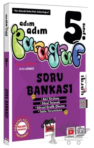 5. Sınıf Ders Arkadaşım Adım Adım Paragraf Soru Bankası – Kolektif – Yargı Yayınevi kitap kapağı