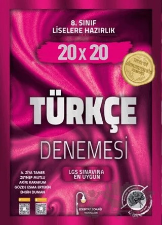 8. Sınıf Türkçe 20 x 20 Deneme – Kolektif – Edebiyat Sokağı Yayınları kitap kapağı