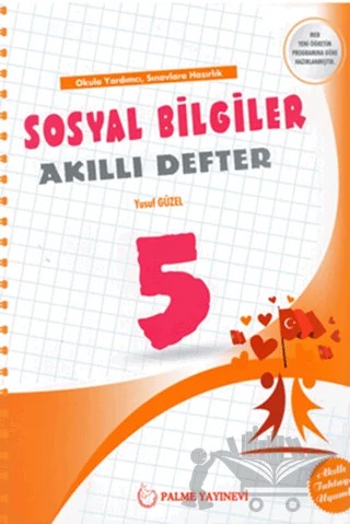 Palme 5. Sınıf Sosyal Bilgiler Akıllı Defter – Yusuf Güzel – Palme Yayınları kitap kapağı