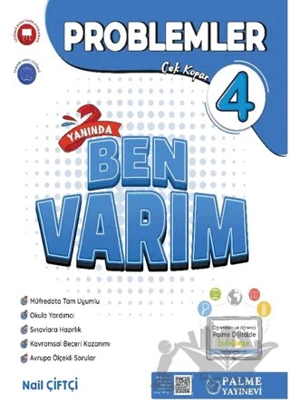 4. Sınıf Problemler Yanında Ben Varım Soru Kitabı – Nail Çiftçi – Palme Yayınları kitap kapağı