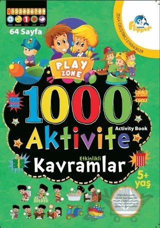 1000 Aktivite Kavramlar 5+ Yaş – Derya Erdoğmuş – Minik Flipper kitap kapağı