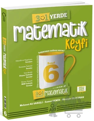 6. Sınıf 3'ü 1 Yerde Matematik Keyfi Soru Bankası – Mehmet Ali Varışlı, Samet Demir – Arı Yayıncılık kitap kapağı