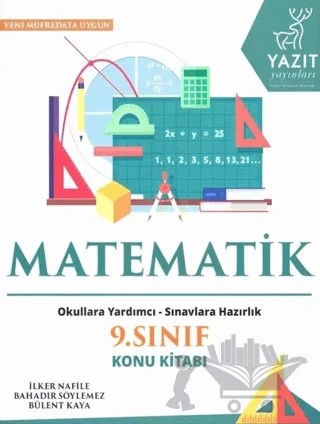 Yazıt 9. Sınıf Matematik Konu Kitabı – Bahadır Söylemez, Bülent Kaya, İlker Nafile – Yazıt Yayıncılık kitap kapağı