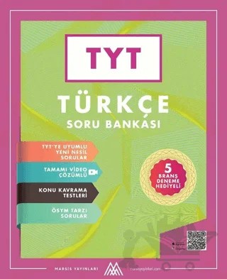 TYT Türkçe Soru Bankası – Kolektif – Marsis Yayınları kitap kapağı