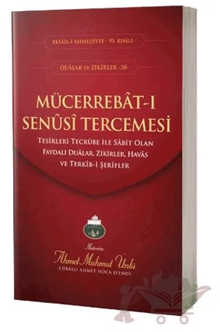 Mücerrebatı Senusi Tercümesi – Ahmet Mahmut Ünlü – Lalegül Yayınevi kitap kapağı