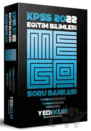 2022 KPSS Eğitim Bilimleri Mega Soru Bankası Çözümlü – Kolektif – Yediiklim Yayınları kitap kapağı