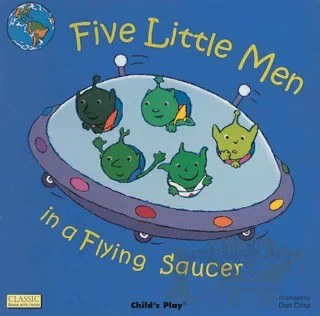 Five Little Men in a Flying Saucer – Kolektif – Child's Play kitap kapağı