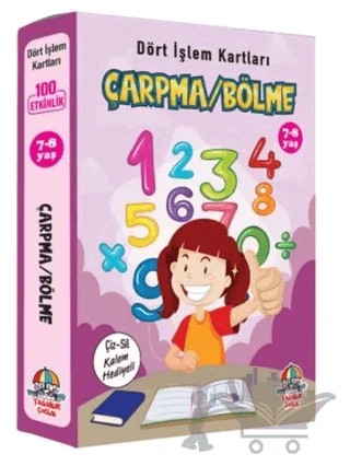 Çarpma Bölme - Dört İşlem Kartları 7-8 Yaş – Kolektif – Yağmur Çocuk kitap kapağı