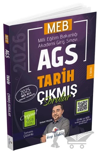 2026 MEB-AGS Tarih Çıkmış Sorular Çözümlü – Selami Yalçın – Dizgi Kitap kitap kapağı