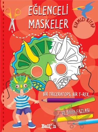 Eğlenceli Maskeler - Kırmızı Kitap – Kolektif – Parıltı Yayınları kitap kapağı