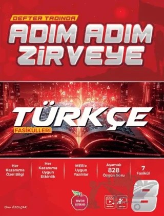 8. Sınıf Türkçe Fasikül Adım Adım Etkinlikli Konu Anlatımlı Soru Bankaları – Ebru Özolçar – Newton Yayınları kitap kapağı