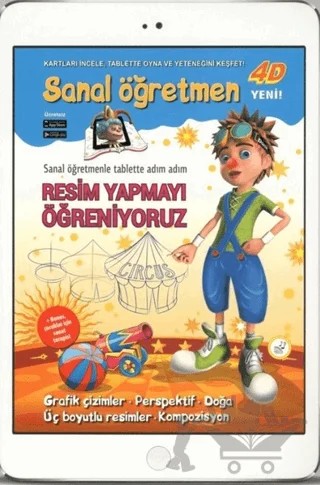 Sanal Öğretmen - Resim Yapmayı Öğreniyoruz – Kolektif – Artge Kids kitap kapağı