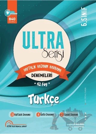 6. Sınıf Ultra Serisi Türkçe Denemeleri 42 Föy – Ali Pehlivan – Palme Yayınları kitap kapağı