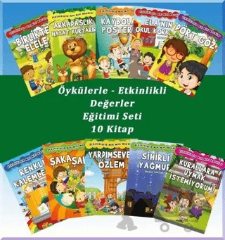 Öykülerle Etkinlikli Değerler Eğitimi Seti (10 Kitap Takım) – Nedim Taktak – Beyaz Panda Yayınları kitap kapağı