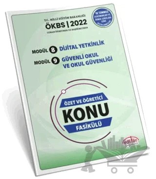 Uzman ve Başöğretmen Modül 8 Dijital Yetkinlik - Modül 9 Güvenli Okul ve Okul Güvenliği Özet ve Öğretici Konu Fasikülü – Kolektif – Editör Yayınevi kitap kapağı