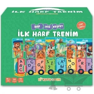 İlk Harf Trenim - Cırt Cırtlı Yapboz ve Kitap Seti – Halil İbrahim Öztürk – Bi Kutu Oyun kitap kapağı
