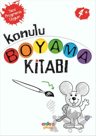 Konulu Boyama Kitabı (+4 Yaş) – Kolektif – Erdem Çocuk kitap kapağı