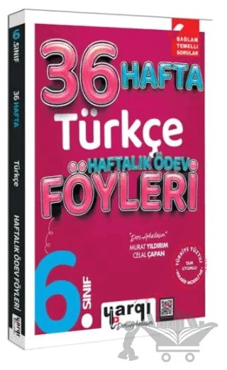6. Sınıf Türkçe 36 Haftalık Ödev Föyleri – Kolektif – Yargı Yayınevi kitap kapağı