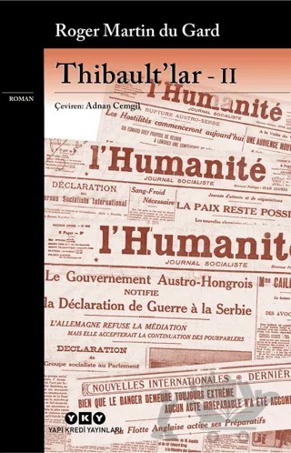 Thibault’lar - 2 – Roger Martin du Gard – Yapı Kredi Yayınları kitap kapağı