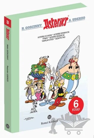 Asteriks Seti - 3 (6 Kitap Takım) – Albert Uderzo, Goscinny – Remzi Kitabevi kitap kapağı
