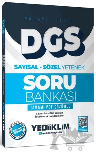 2026 DGS Prestij Serisi Sayısal Sözel Yetenek Tamamı PDF Çözümlü Soru Bankası – Kolektif – Yediiklim Yayınları kitap kapağı