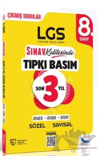 8. Sınıf LGS Son 3 Yıl Tıpkı Basım Çıkmış Sorular ve Çözümleri – Kolektif – Sınav Yayınları kitap kapağı
