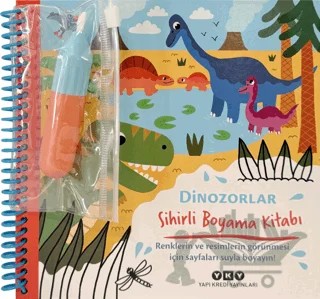 Sihirli Boyama Kitabı - Dinozorlar – Grund – Yapı Kredi Yayınları kitap kapağı