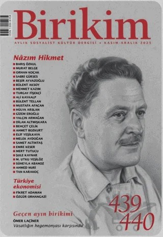 Birikim Aylık Sosyalist Kültür Dergisi Sayı: 439-440 Kasım- Aralık 2025 – Birikim Yayınları kitap kapağı