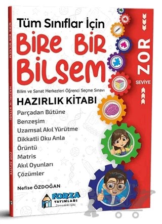 Tüm Sınıflar İçin Bire Bir Bilsem Zor Seviye Hazırlık Kitapları – Nefise Özdoğan – Forza Yayınları kitap kapağı