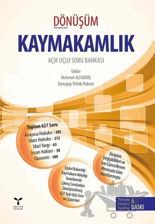 2018 Dönüşüm - Kaymakamlık – Mehmet Altundiş – Umuttepe Yayınları kitap kapağı