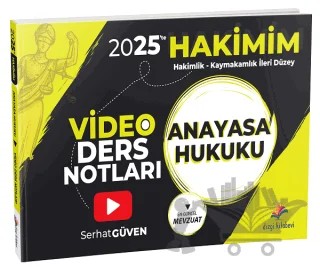2025 Hakimlik Hakimim Anayasa Hukuku Video Ders Notları – Serhat Güven – Dizgi Kitap kitap kapağı