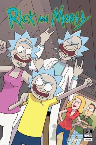 Rick and Morty 55 – Zac Gorman – Marmara Çizgi kitap kapağı