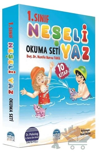 1. Sınıf Neşeli Yaz Okuma Seti (10 Kitap Takım) – Nazife Burcu Takıl – Martı Çocuk Yayınları kitap kapağı