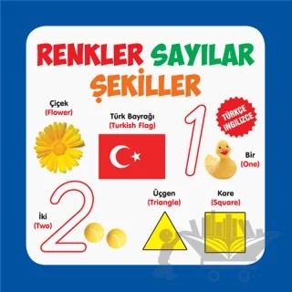 Renkler Sayılar Şekiller – Kolektif – Parıltı Yayınları kitap kapağı