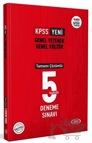 KPSS G.Y - G.K Tamamı Çözümlü 5 Fasikül Deneme Sınavı – Kolektif – Data Yayınları kitap kapağı