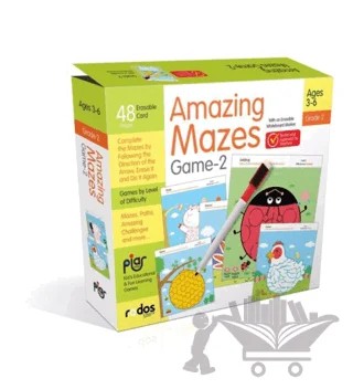 Amazing Mazes Game -2 - Grade-Level 2 - Ages 3-6 – Kolektif – Piar Kids kitap kapağı