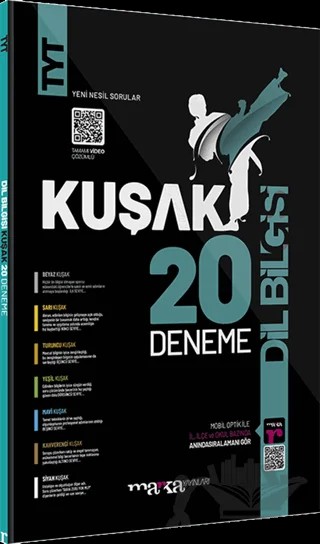 TYT Dil Bilgisi 20 Kuşak Deneme Tamamı Video Çözümlü – Kolektif – Marka Yayınları kitap kapağı