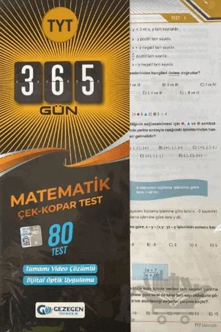 TYT 365 Gün Matematik 80 Yaprak Test – Kolektif – Gezegen Yayıncılık kitap kapağı