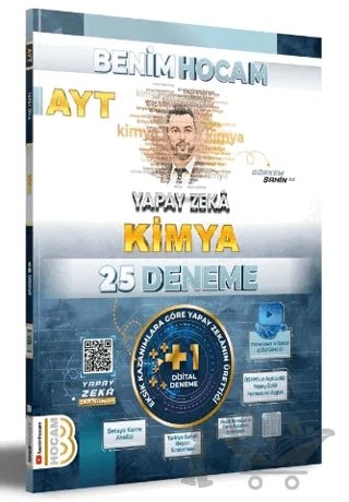 AYT Yapay Zeka Kimya 25 Deneme – Görkem Şahin – Benim Hocam Yayınları kitap kapağı